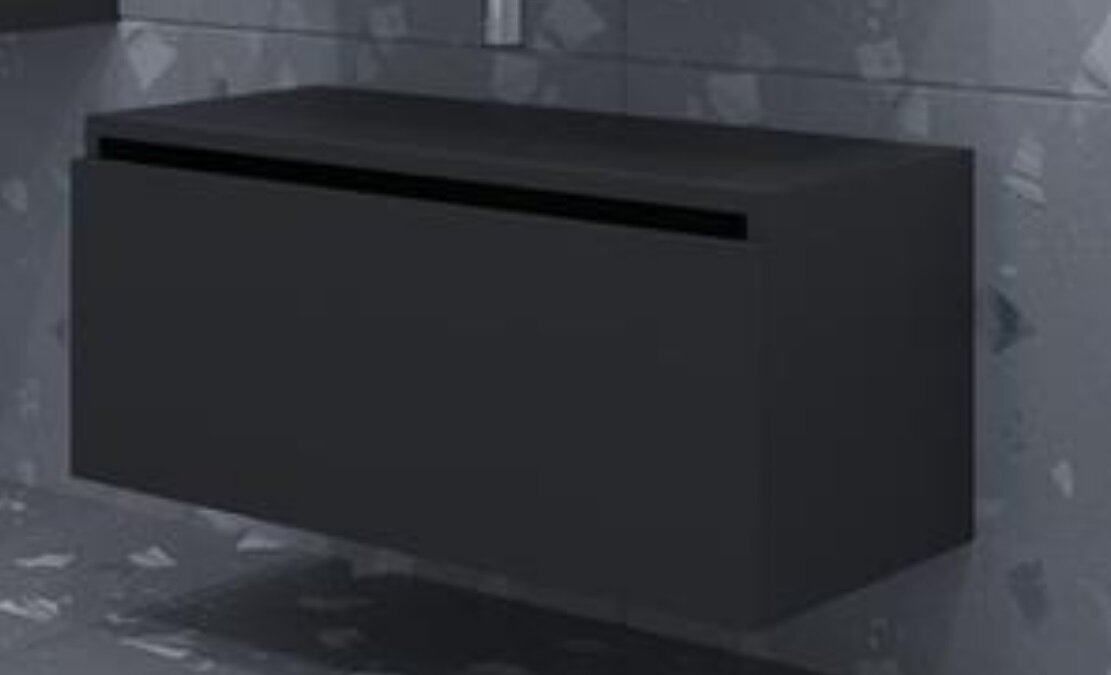 Изображение товара Тумба под раковину Armadi Art Flat 60 см, антрацит матовый vallessi uno-s, 897-060-A mat