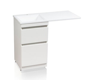 Изображение товара Тумба под раковину Style Line Даллас Люкс СС-00002346, 100 см, напольная, белая