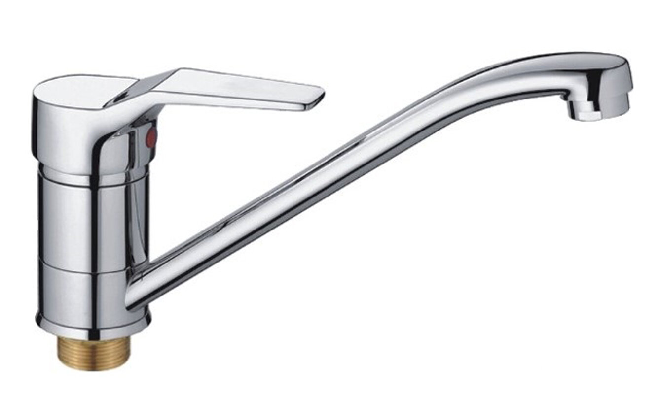 Изображение товара Смеситель для кухонной мойки Cron CN4963 хром однорычажный поворотный излив