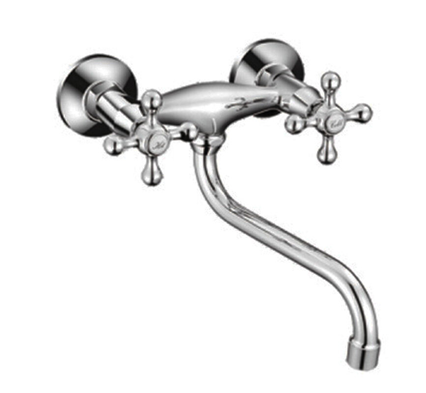 Изображение товара Смеситель для кухонной мойки Cron CN4608 хром двухвентильный