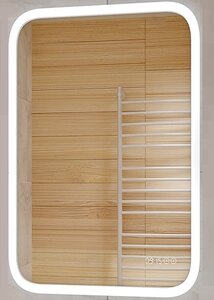 Изображение товара Зеркало Континент Glamour Led 60 см с подсветкой и часами