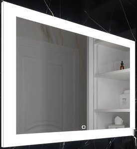 Изображение товара Зеркало Континент Relax ЗЛП471 с подсветкой 120 см белое