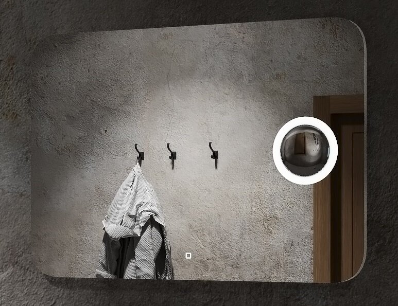 Изображение товара Зеркало Континент Elegant Led 120 см с подсветкой и увеличением 3x