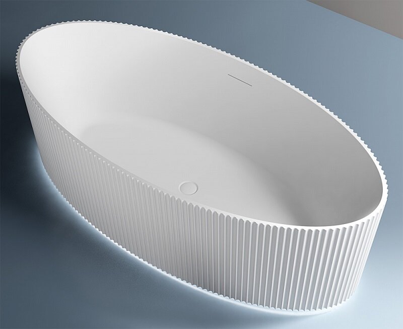 Изображение товара Акриловая ванна Abber 180x85 см отдельностоящая белая