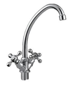 Изображение товара Смеситель для кухонной мойки Cron хром CN4008-2 с поворотным изливом