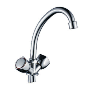 Изображение товара Смеситель для кухонной мойки Cron CN4009-2, хром, двухвентильный