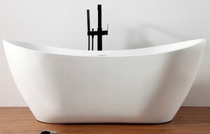 Изображение товара Ванна акриловая Abber 180x80 см отдельностоящая овальная белая AB9322