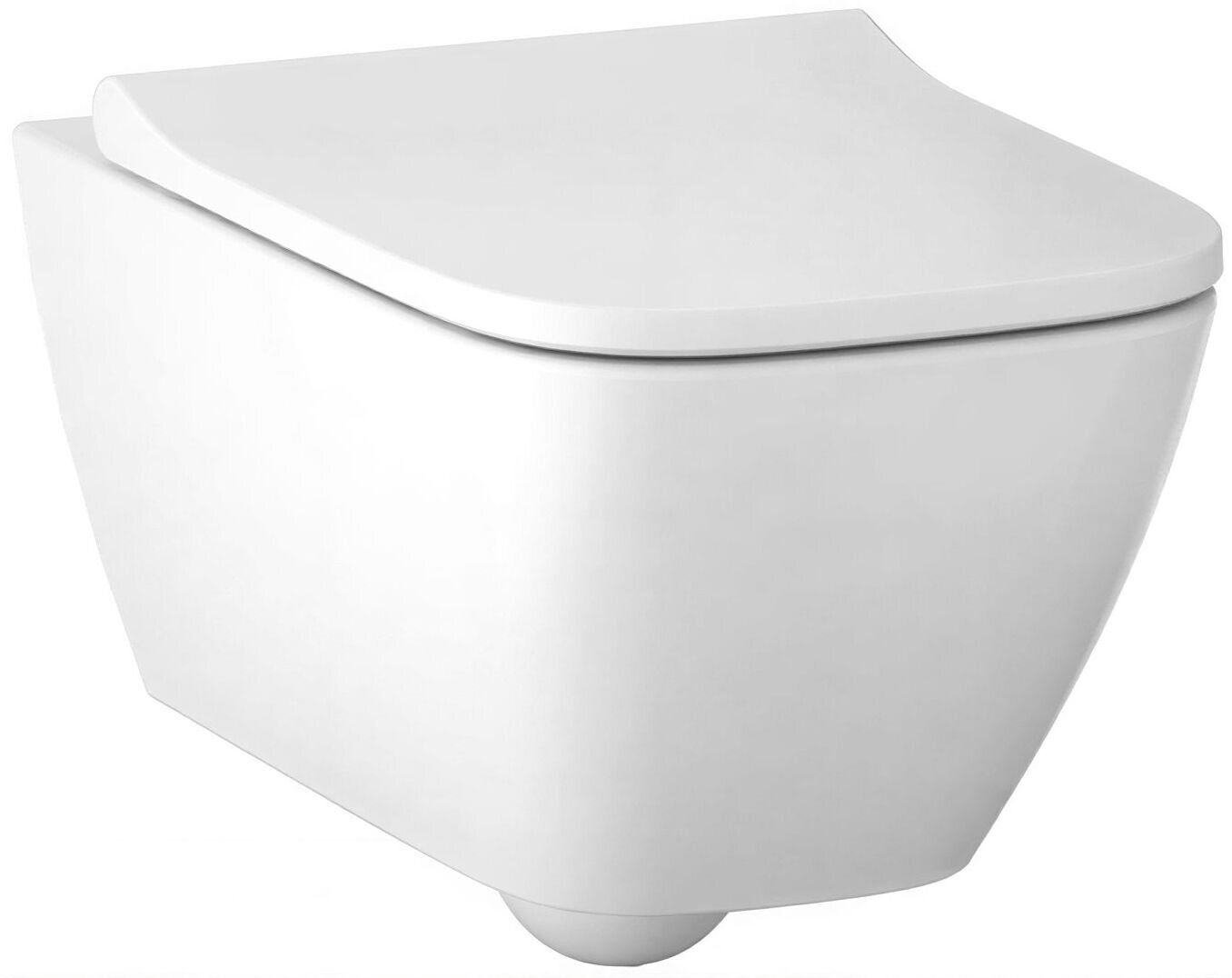 Изображение товара Подвесной безободковый унитаз Geberit Smyle 500.683.01.1 Square, крышка микролифт, белый
