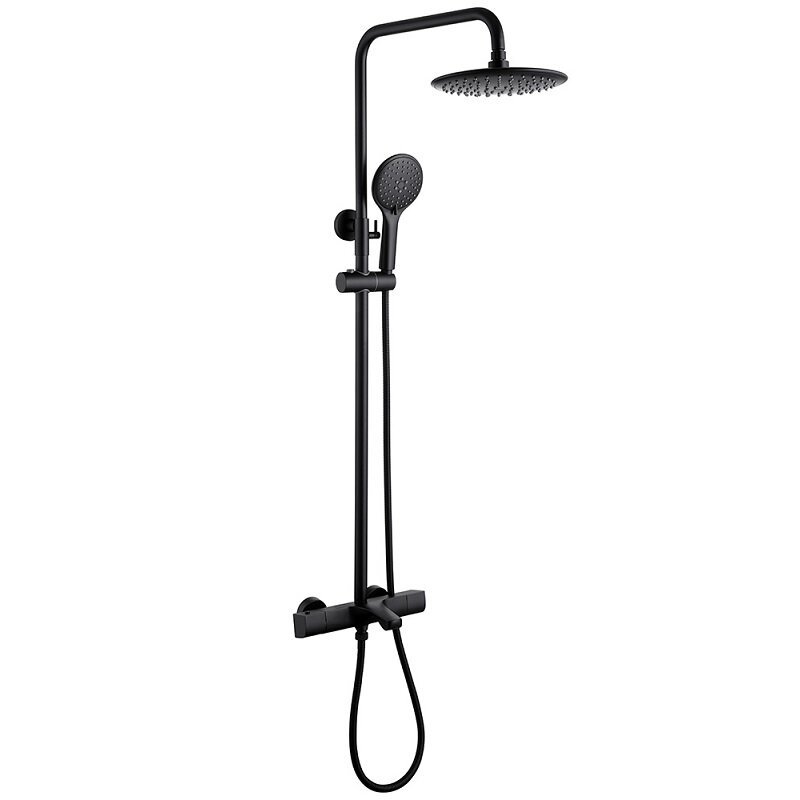 Изображение товара Душевая система Abber Thermostat AF8516B термостатическая черная матовая