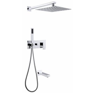 Изображение товара Душевая система Abber Daheim AF8217 с верхним душем и лейкой хром