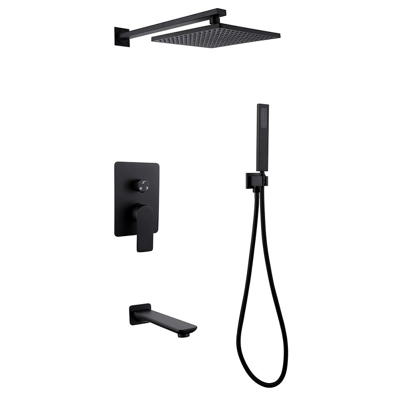 Изображение товара Душевая система Abber Weiss Insel AF8017B черный матовый