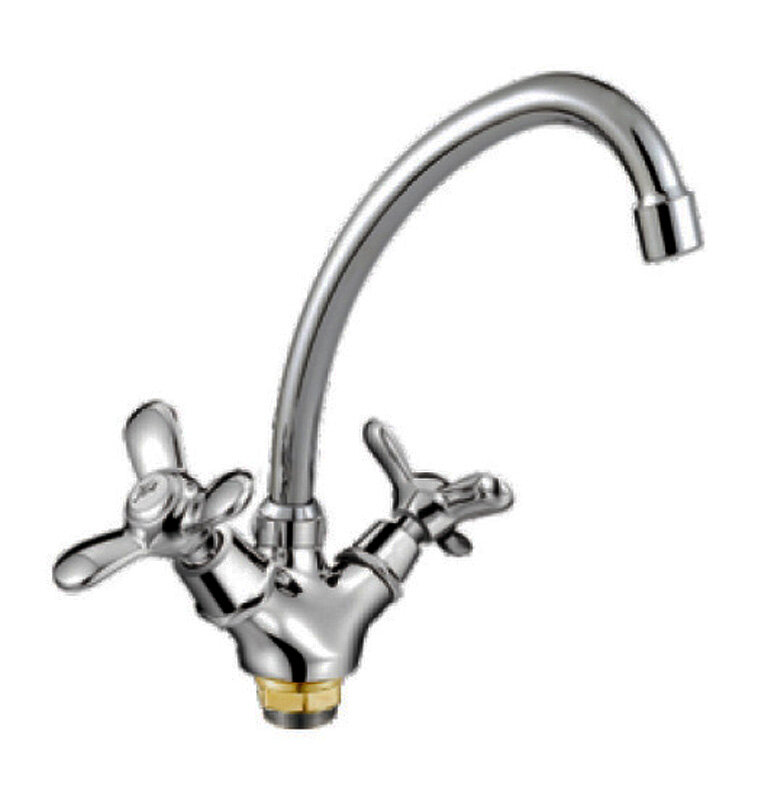 Изображение товара Смеситель для кухонной мойки Cron CN4112-2 хром двухвентильный