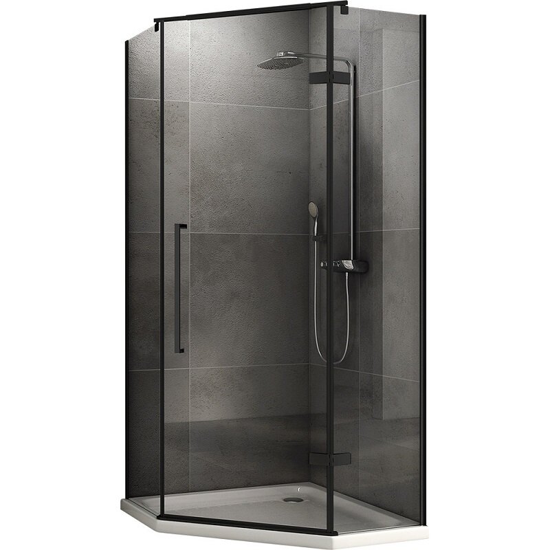 Изображение товара Душевой уголок Abber Ewiges Wasser AG05080B, 80 х 80 х 195 см, стекло прозрачное, профиль черный матовый Изображение товара Душевой уголок Abber Ewiges Wasser AG05080B, 80 х 80 х 195 см, стекло прозрачное, профиль черный матовый