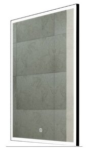 Изображение товара Зеркало Континент Frame Black Led 80 x 60 см, с подсветкой, черный матовый, ЗЛП948