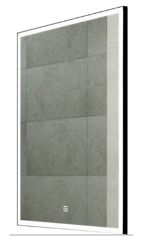 Изображение товара Зеркало Континент Frame Black Led 80 x 70 см, с подсветкой, черный матовый, ЗЛП1018