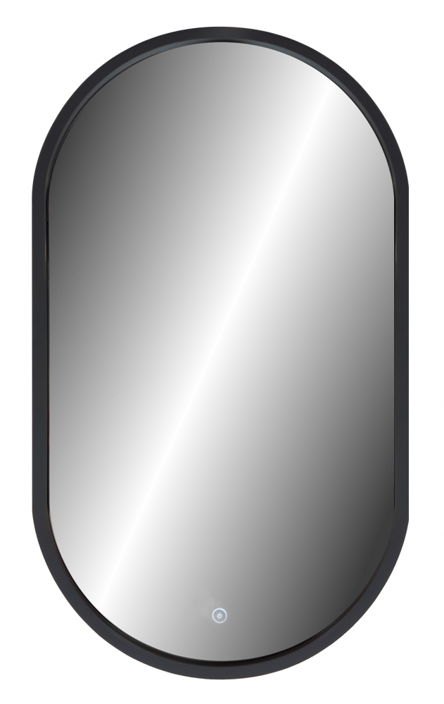 Изображение товара Зеркало Continent Prime Black Led 45 см с подсветкой и сенсорным управлением