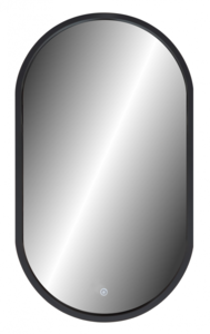 Изображение товара Зеркало Continent Prime Black Led 45 см с подсветкой и сенсорным управлением