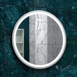 Изображение товара Зеркало Континент Style White Led D60 см с подсветкой белое