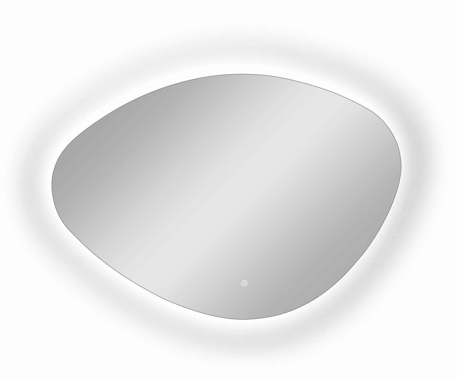 Изображение товара Зеркало Континент Alma с LED подсветкой 100 см, белое, подвесное