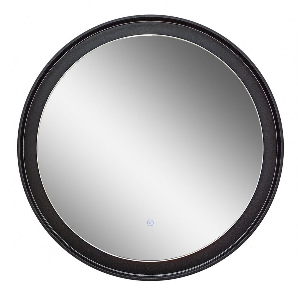 Изображение товара Зеркало Континент Planet Black Led D60 см, с подсветкой, бесконтактный сенсор, черный, ЗЛП623