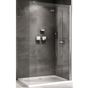 Изображение товара Душевая стенка Abber Immer Offen, 90 см, стекло прозрачное, профиль хром