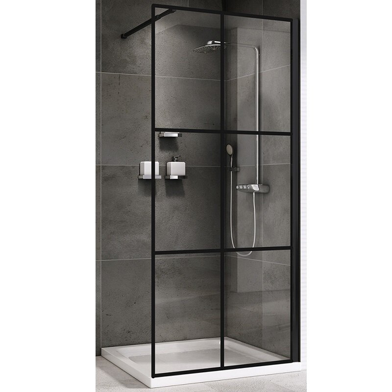 Изображение товара Душевая стенка Abber Immer Offen 90 см со свободным входом и стеклом 6 мм