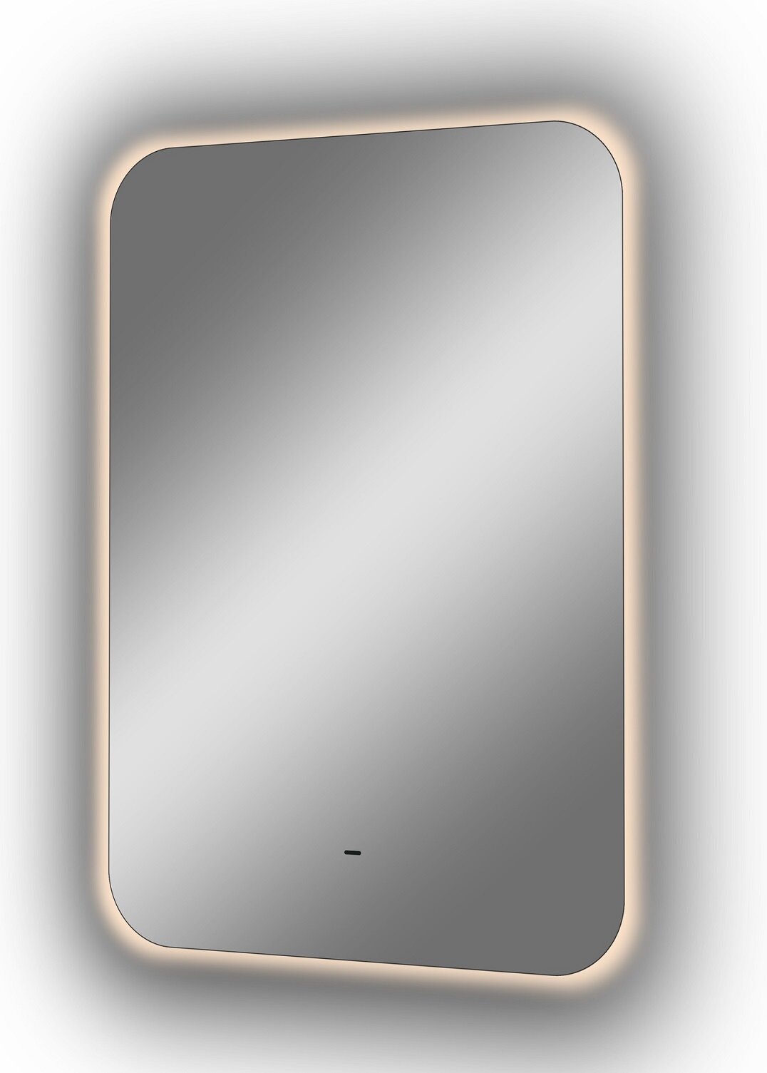 Изображение товара Зеркало с подсветкой Continent Burzhe Led 50 см, бесконтактный сенсор, теплая подсветка