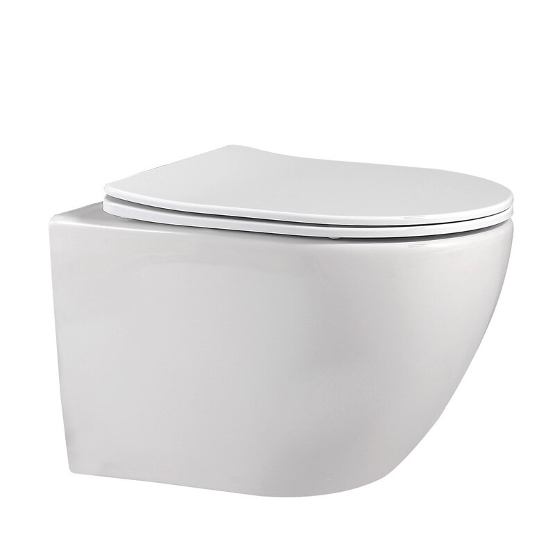 Изображение товара Подвесной безободковый унитаз Abber Bequem AC1100 с микролифтом, белый, Германия