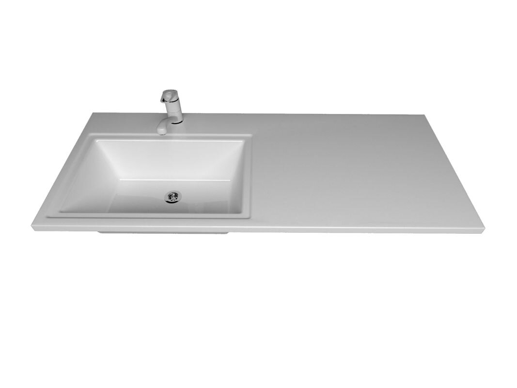 Изображение товара Раковина Stella Polar Мадлен 110x48 см для установки над стиральной машиной белая