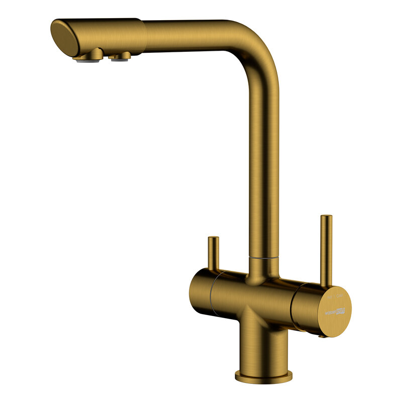 Изображение товара Смеситель для кухонной мойки WasserKRAFT с подключением фильтра золото