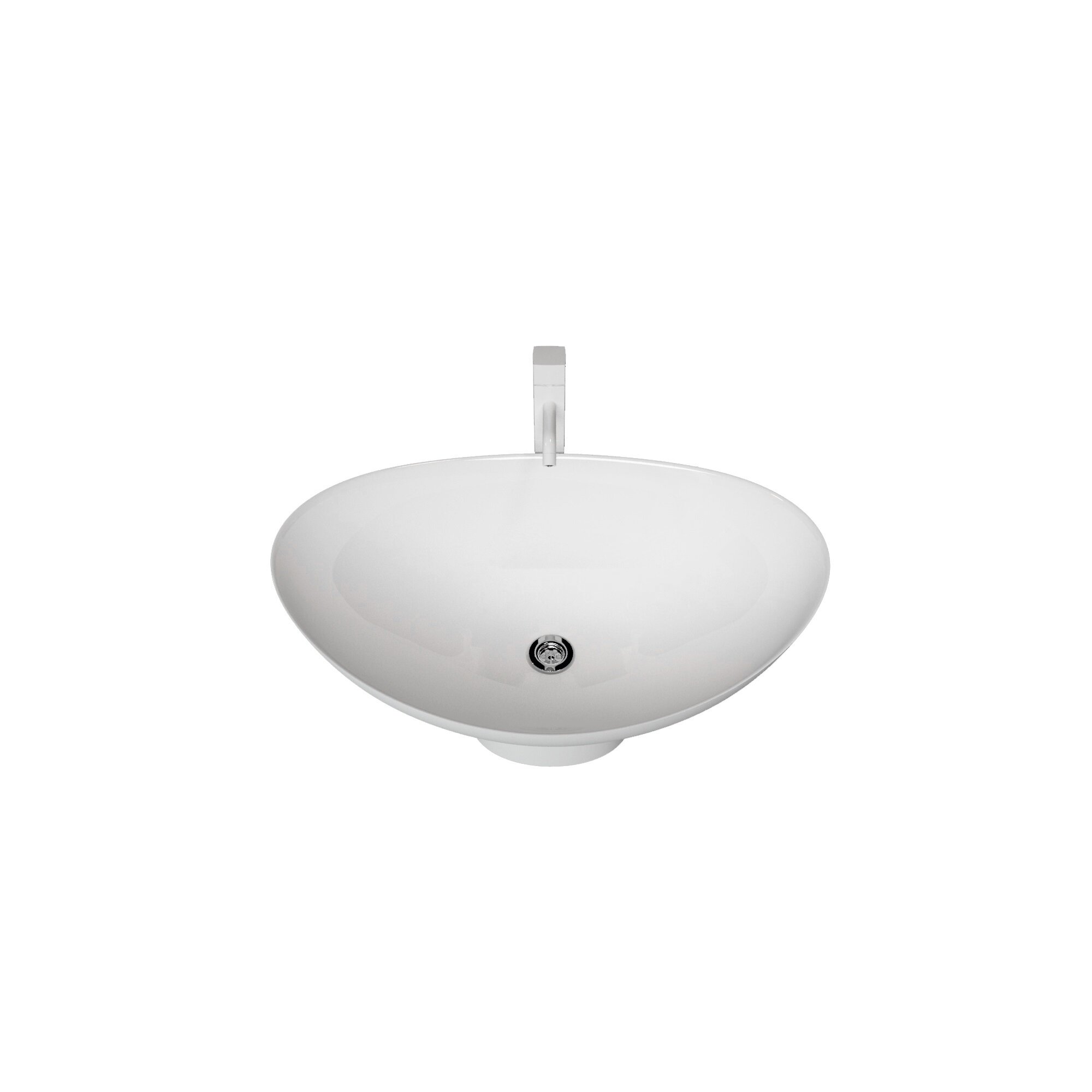 Изображение товара Раковина накладная Stella Polar Орион SP-00000898, 58 см, искусственный мрамор, белая