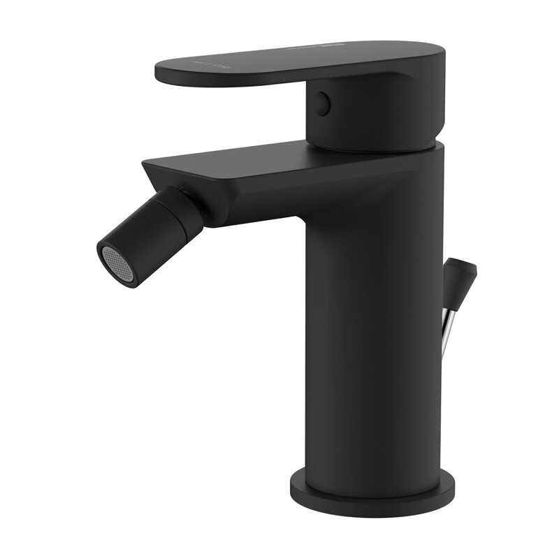 Изображение товара Смеситель для биде WasserKRAFT Elbe, с донным клапаном, черный, 7406