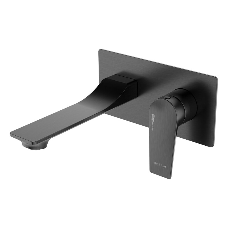 Изображение товара Смеситель скрытого монтажа WasserKRAFT Wiese gunmetal 8430  для раковины