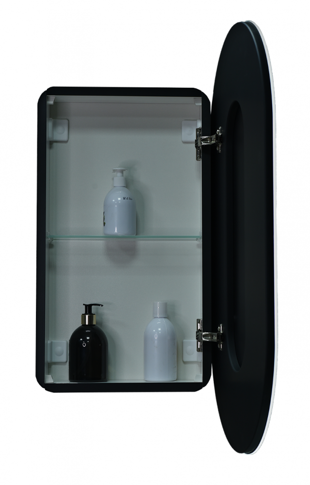 Изображение товара Зеркальный шкаф Континент Elmage Black 45 см с подсветкой и датчиком движения