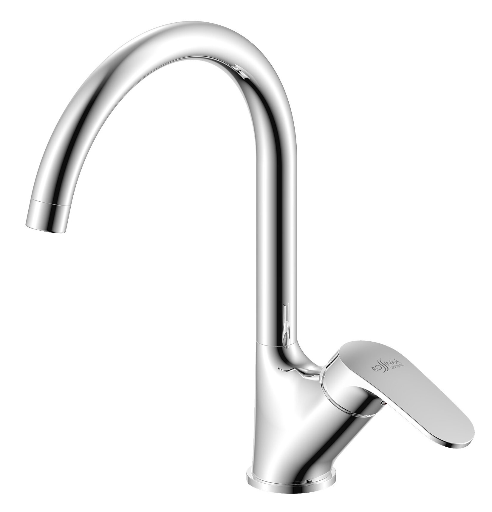 Изображение товара Смеситель Rossinka для кухонной мойки хром RS45-23 высокий поворотный