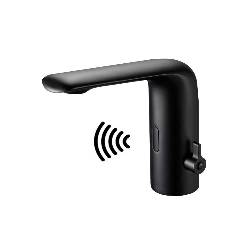 Изображение товара Электронный смеситель Cezares для раковины черный матовый VAGUE-ELS-NOP-W0