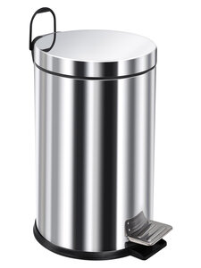 Изображение товара Ведро для мусора Berges 8 л, с педалью, хром, 121003