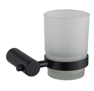 Изображение товара Стакан для щеток с держателем Haiba настенный черный HB8406-7