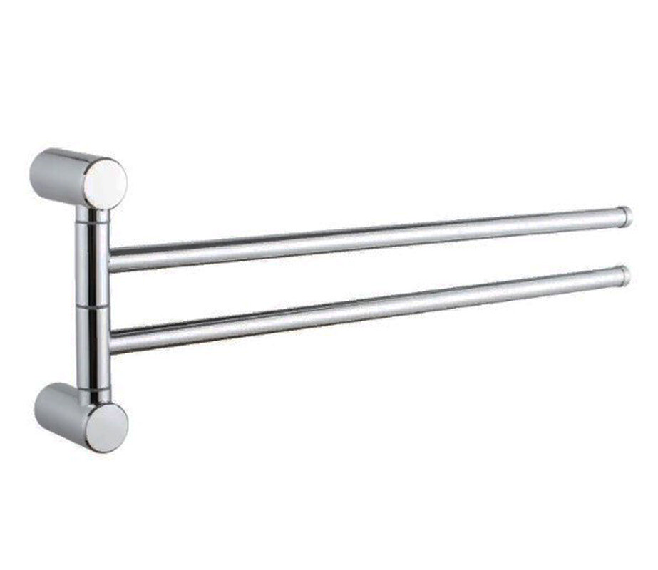 Изображение товара Полотенцедержатель двойной Haiba, поворотный, нержавеющая сталь, HB8412