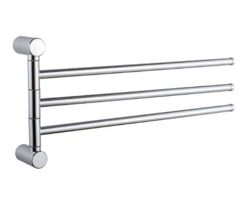 Изображение товара Полотенцедержатель тройной Haiba, поворотный, нержавеющая сталь, HB8413