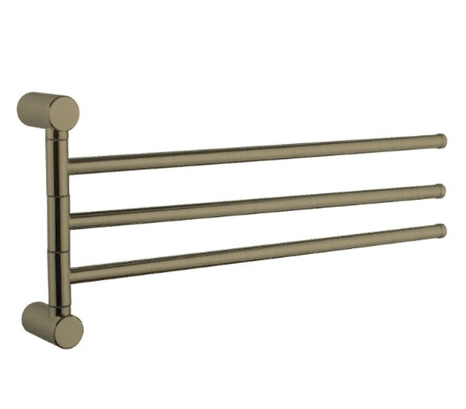 Изображение товара Полотенцедержатель тройной Haiba, поворотный, бронза, HB8413-4