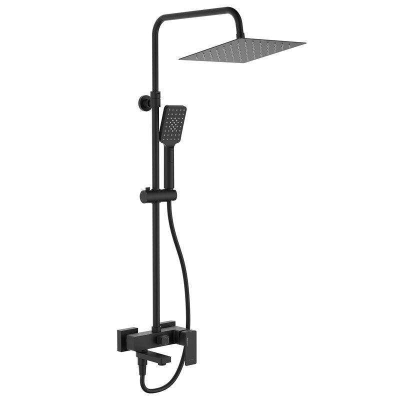Изображение товара Душевая система WasserKRAFT серия A с ливневой насадкой черная