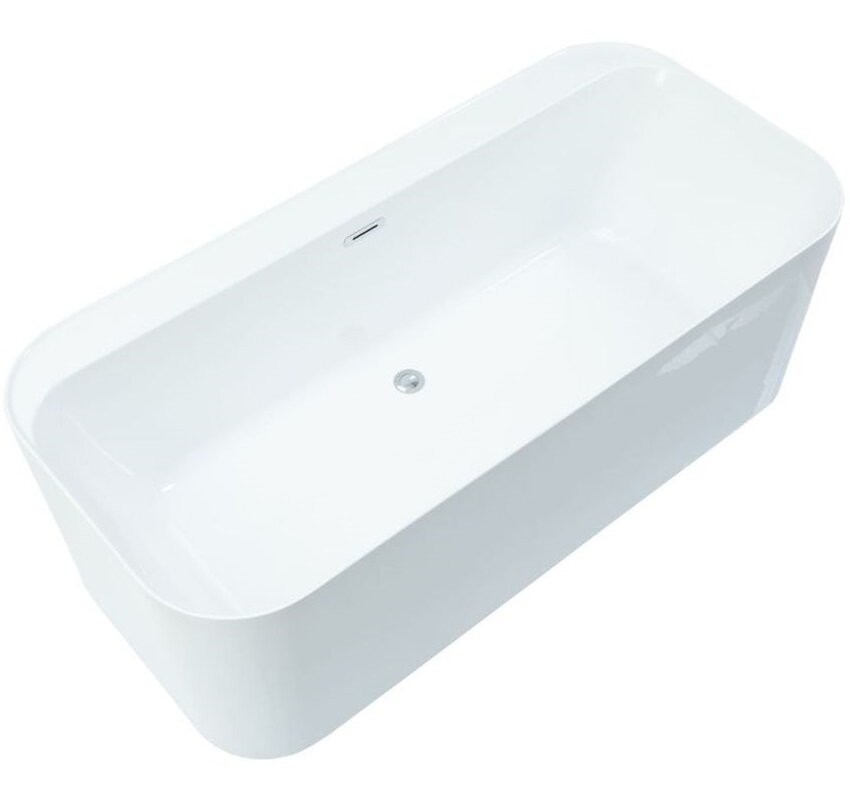 Изображение товара Акриловая ванна Allen Brau Infinity 1 170x80 см с сливом и переливом, белая матовая