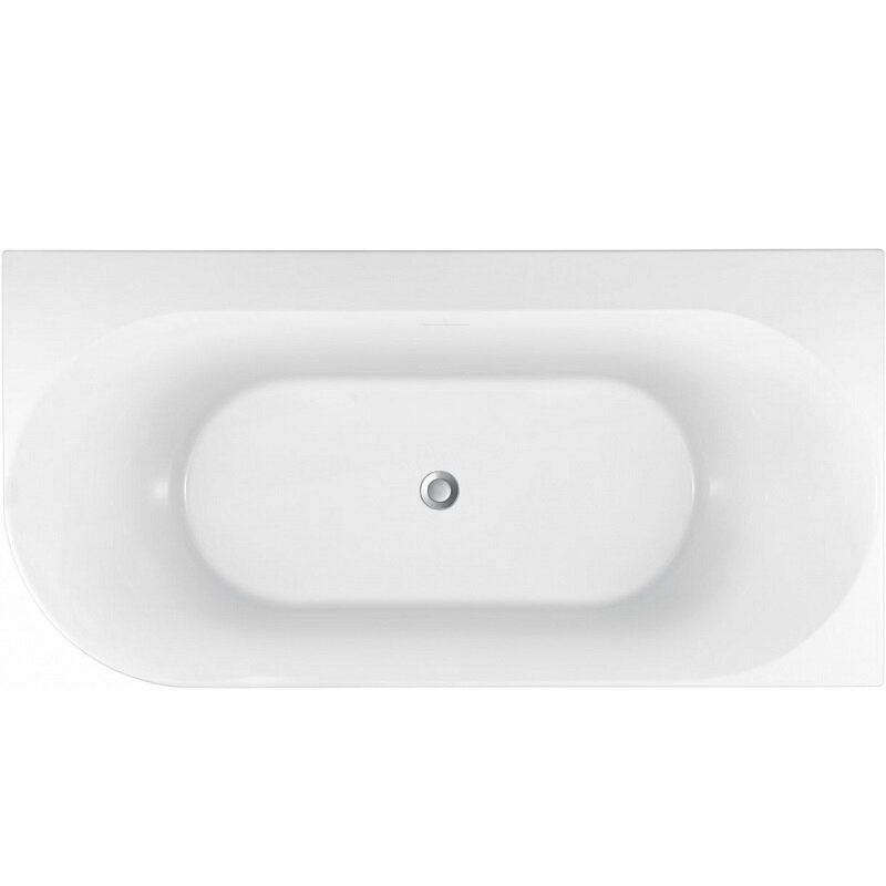Изображение товара Ванна акриловая Allen Brau Priority 4, 170 х 78 см, слив-перелив в комплекте, правосторонняя, белая матовая, 139778B-MW Matt White, 2.31004.21B
