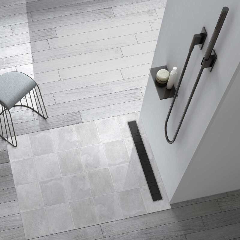 Изображение товара Душевой лоток Vincea Optima SAY 601 70 см черный матовый нержавеющая сталь