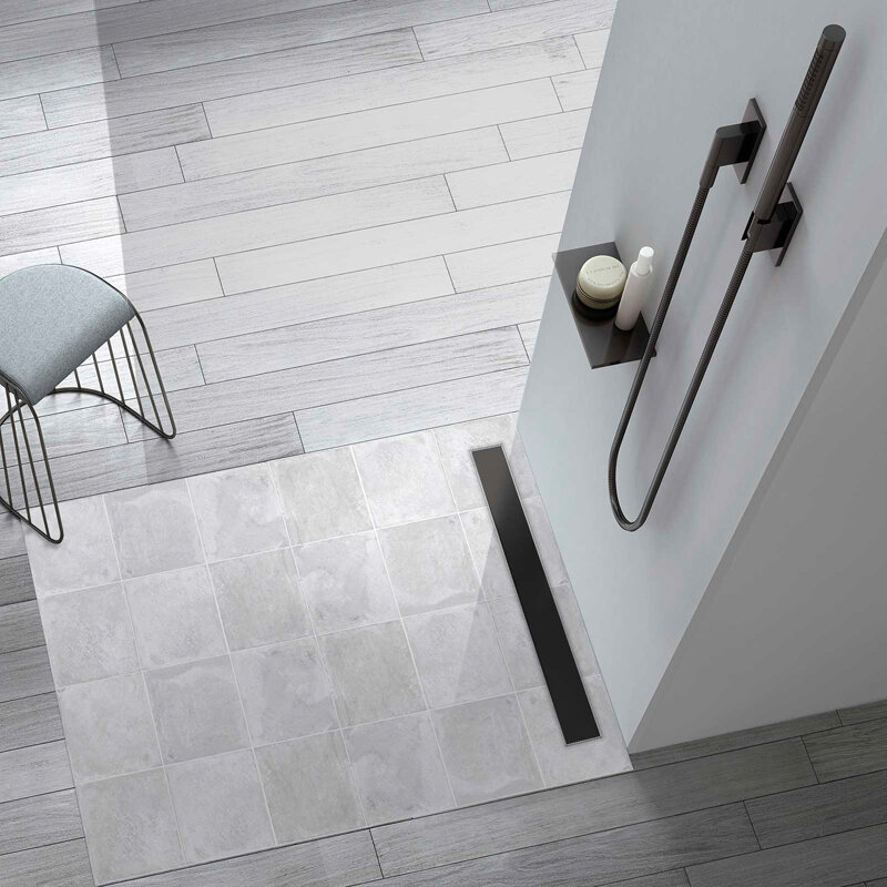 Изображение товара Душевой лоток Vincea Optima SAY 601.70.B.M.S.DUZ 70 см черный матовый нержавеющая сталь