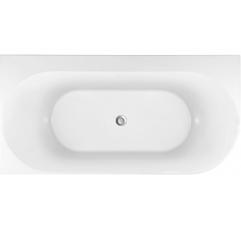 Изображение товара Ванна акриловая Allen Brau Priority 4, 170 х 78 см, слив-перелив в комплекте, левосторонняя, белая матовая, 139778A-MW Matt White, 2.31004.21A