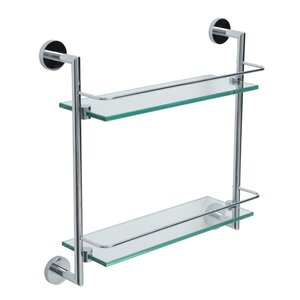 Изображение товара Двухъярусная стеклянная полка Allen Brau Priority 6.31015-00 хром