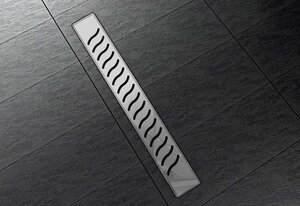 Изображение товара Дренажный канал Vincea Almira Jasmin SAY 70 см хром нержавеющая сталь ABS пластик Италия