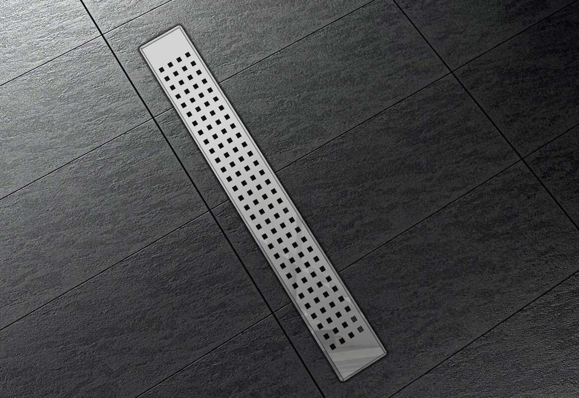 Изображение товара Дренажный канал Vincea Almira Jasmin SAY 80 см хром для ванных комнат